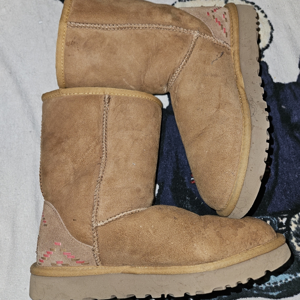 UGG Fluffy Tan Boots